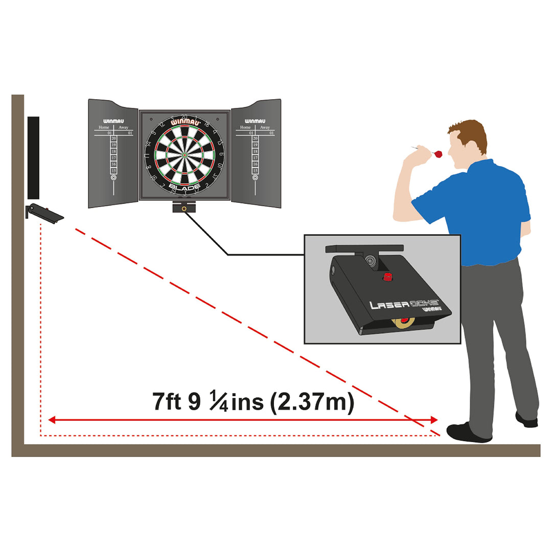 Dart Laser Oche Wandmontage batteriebetrieben Abwurflinie - Bild 6
