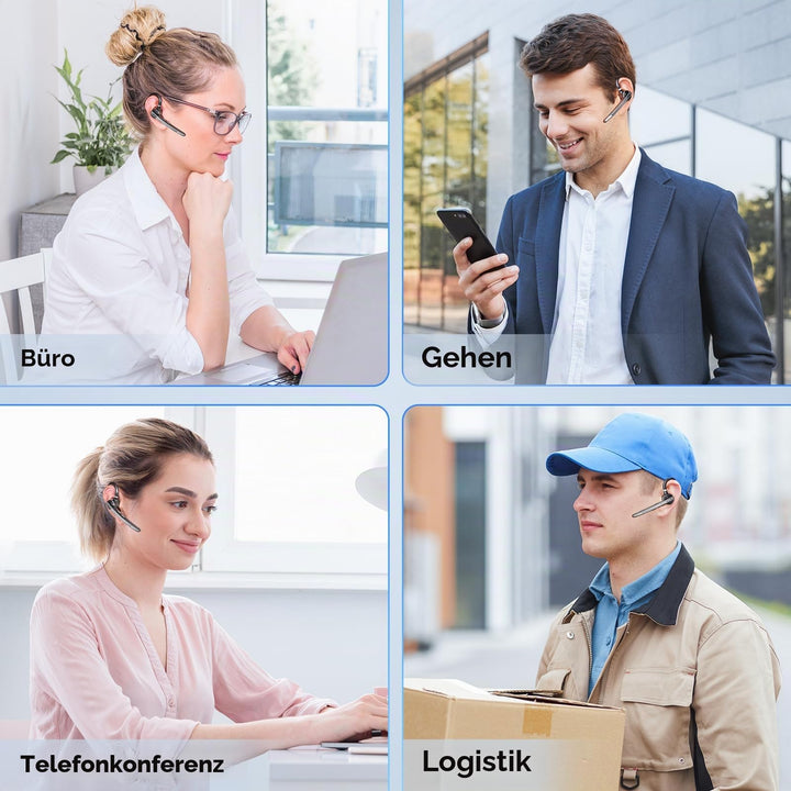 Bluetooth Headset Mono 72h Akkulaufzeit mit Ladecase USB-C - Bild 6