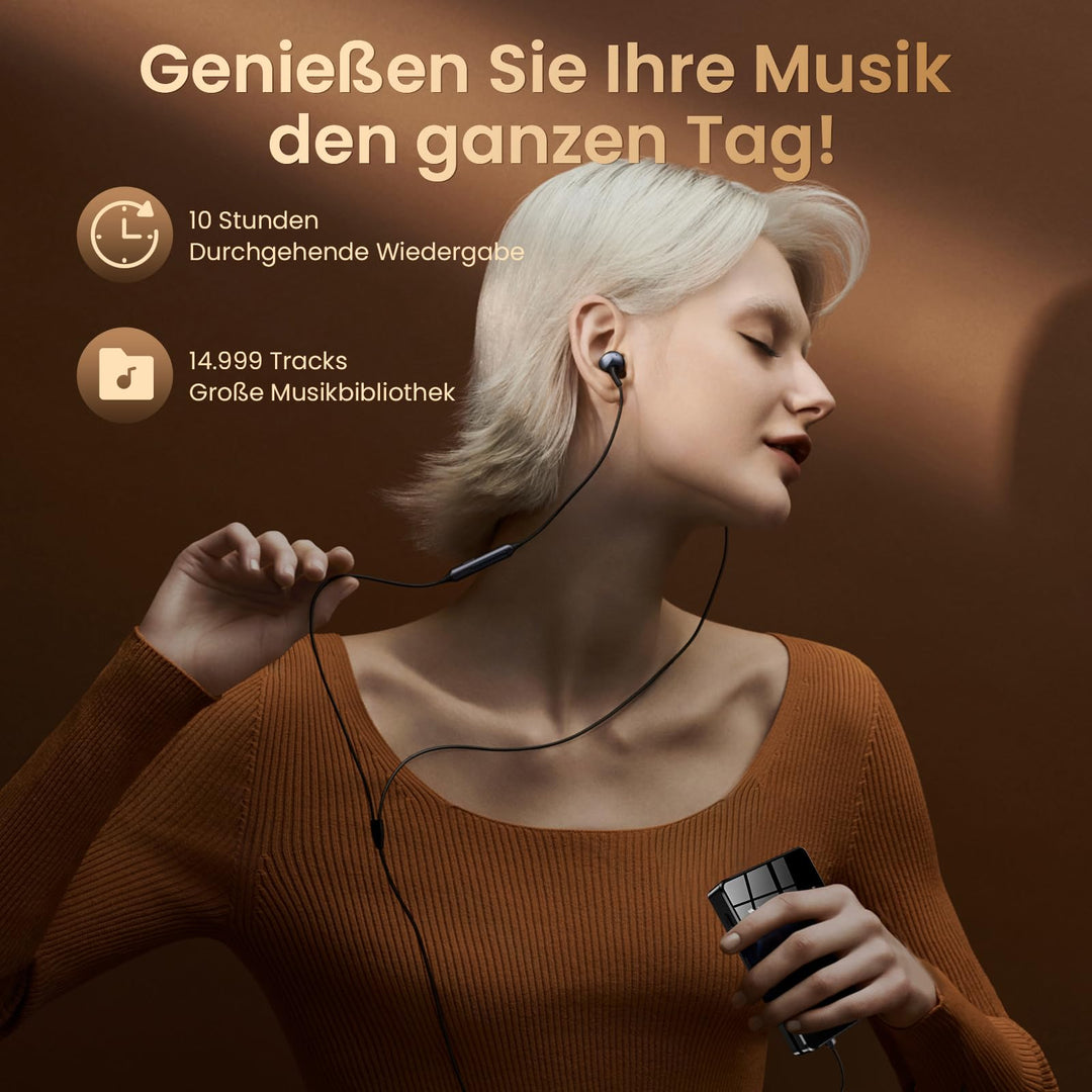 MP3-Player Bluetooth 5.2 Hi-Res FLAC mit 64 GB microSD schwarz - Bild 8