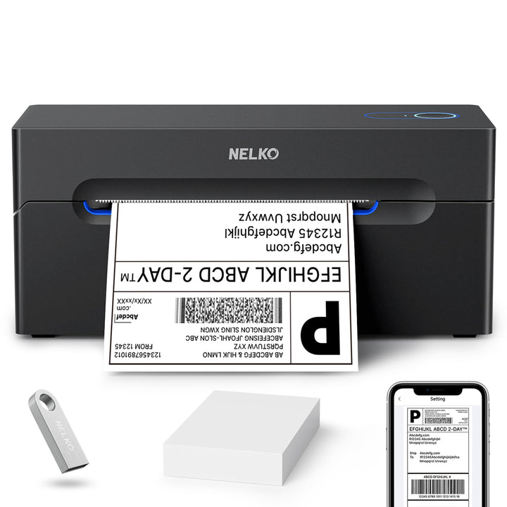 Etikettendrucker Bluetooth Thermodruck 4x6 USB 150mm/s