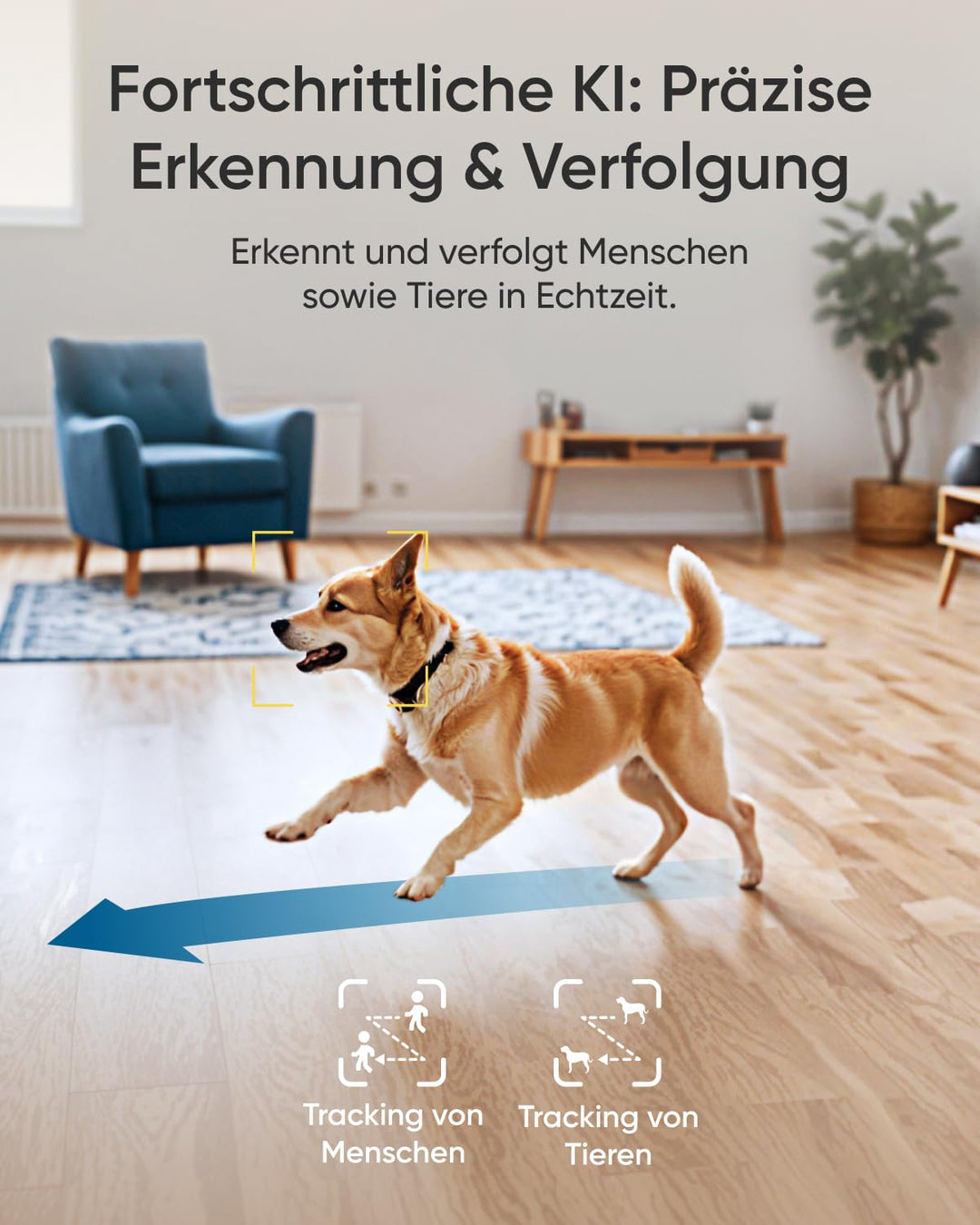 Innenkamera 4K UHD mit Farb-Nachtsicht, KI-Tracking &amp; HomeKit - Bild 4