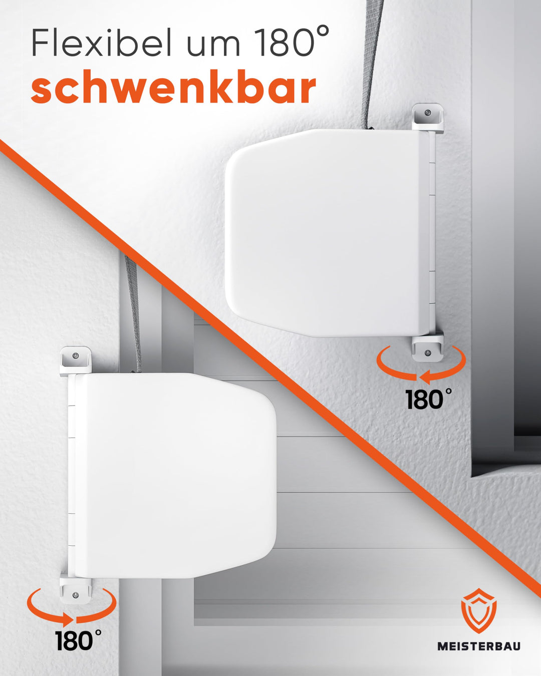 Gurtwickler Aufputz 14mm mit 6m Gurt UV-fest 3er-Set - Bild 4
