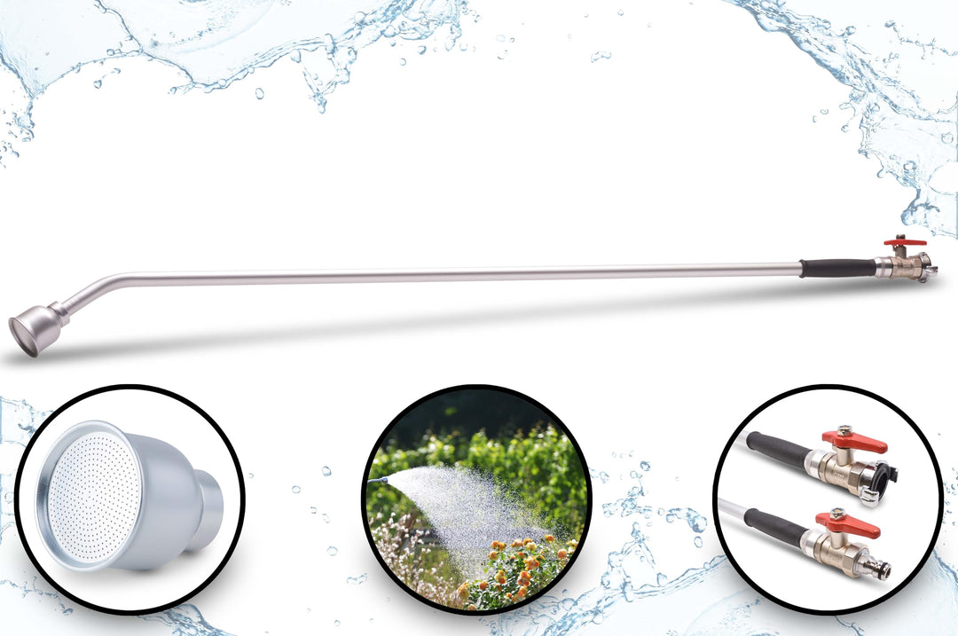 Profi-Giessstab Aluminium 133 cm mit ALU-Brausekopf Gartenbewässerung - Bild 2