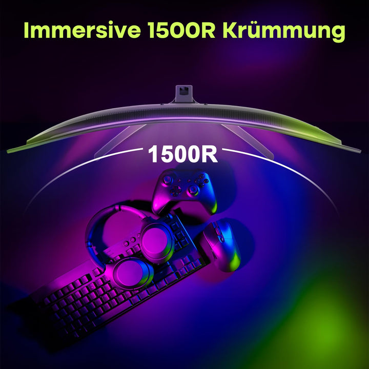 Curved Gaming Monitor 27 Zoll QHD 2560x1440 200Hz 1ms - Bild 6