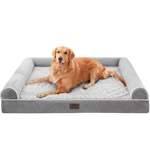 Orthopädisches Hundebett U-Form Fleece wasserdicht 4 Grössen