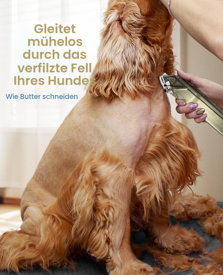 Hundeschermaschine für dickes Fell kabellos IPX7 240 Min Laufzeit - Bild 2