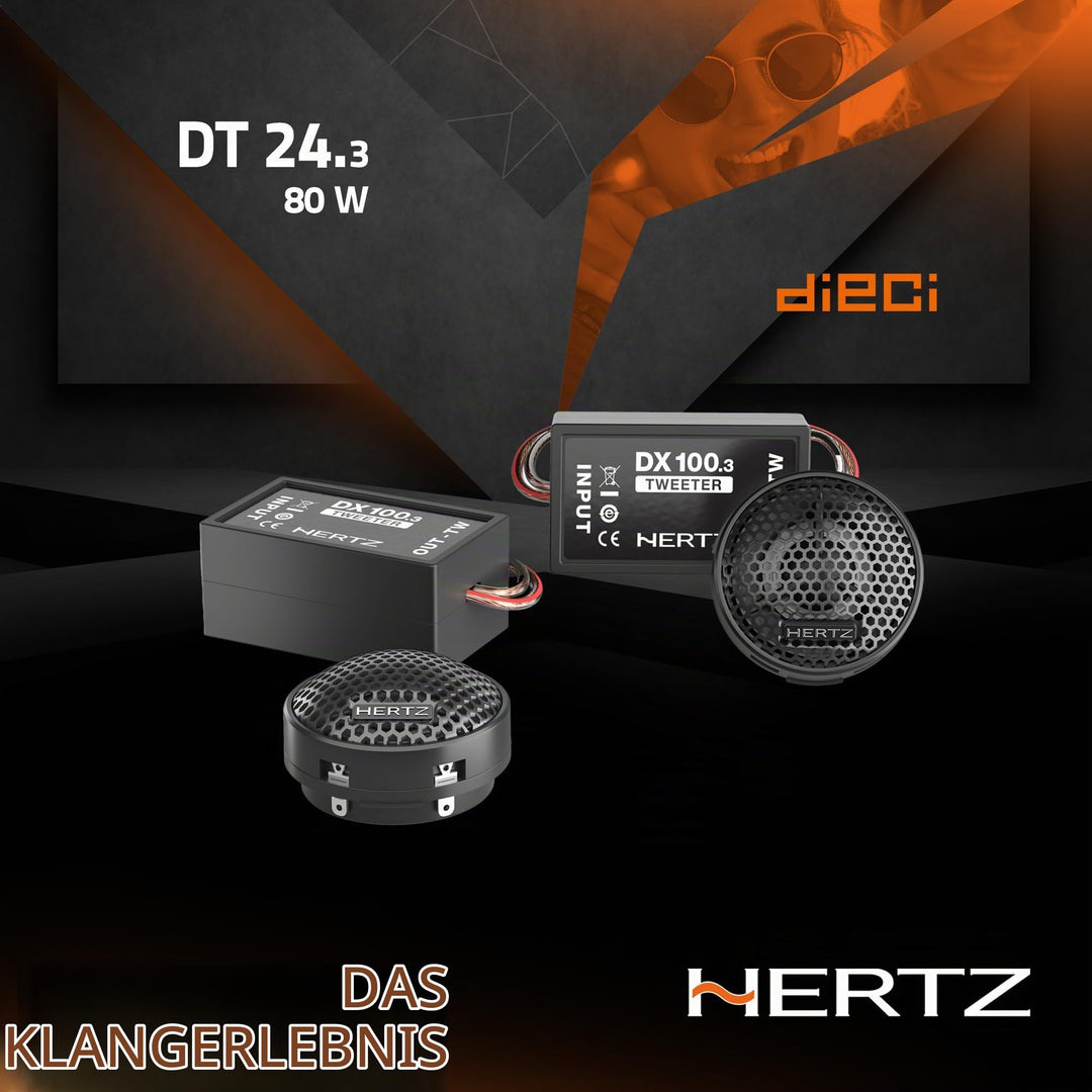 Hochtöner 24 mm PEI-Kalotte 80 W für Car-Audio 2-Wege-System - Bild 3