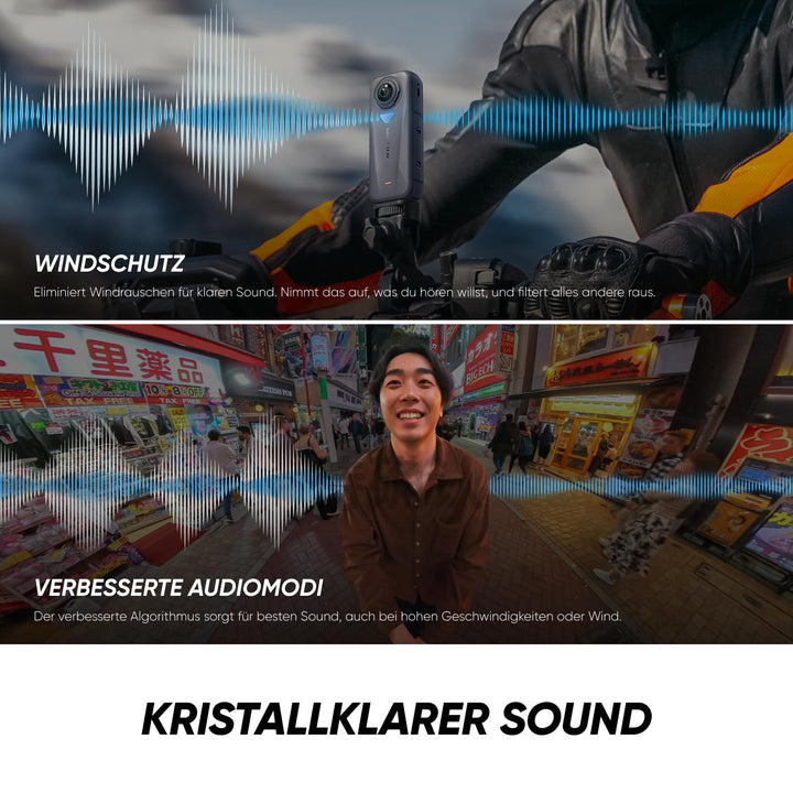 360-Grad-Actionkamera 8K 30fps mit Selfie-Stick, 165g leicht - Bild 11