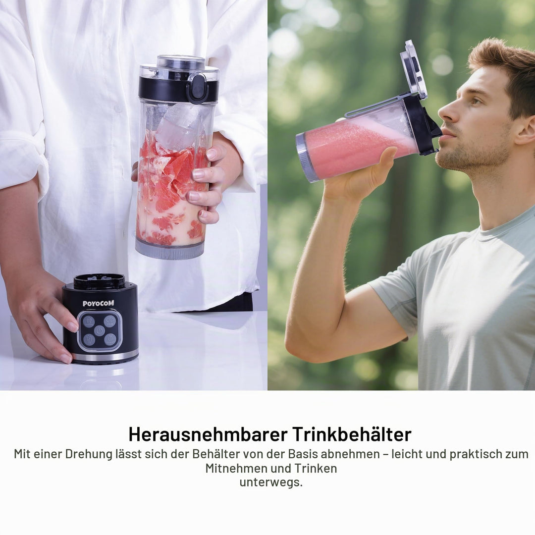 Mini-Standmixer wiederaufladbar 700W 750ml Tritan BPA-frei - Bild 3