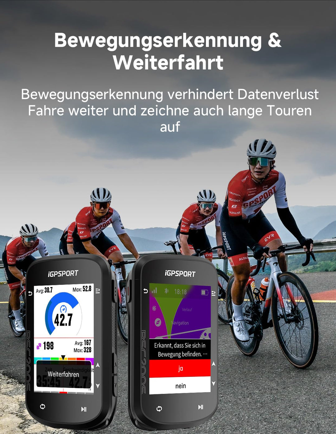Fahrradcomputer GPS kabellos 2,4 Zoll Farbdisplay mit Navigation - Bild 5