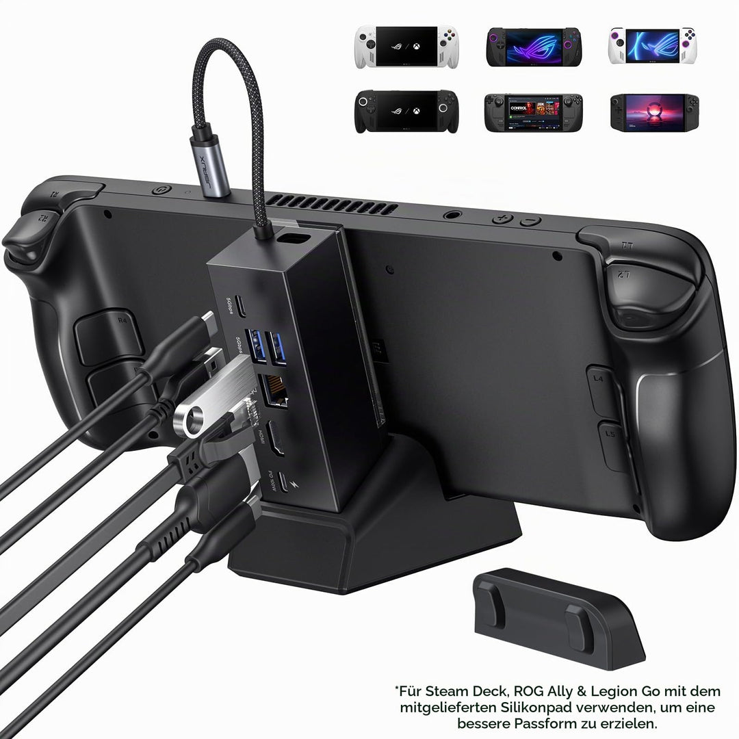 Dockingstation 6-in-1 mit 100W Ladegerät für Handheld-Konsolen HDMI 4K - Bild 2