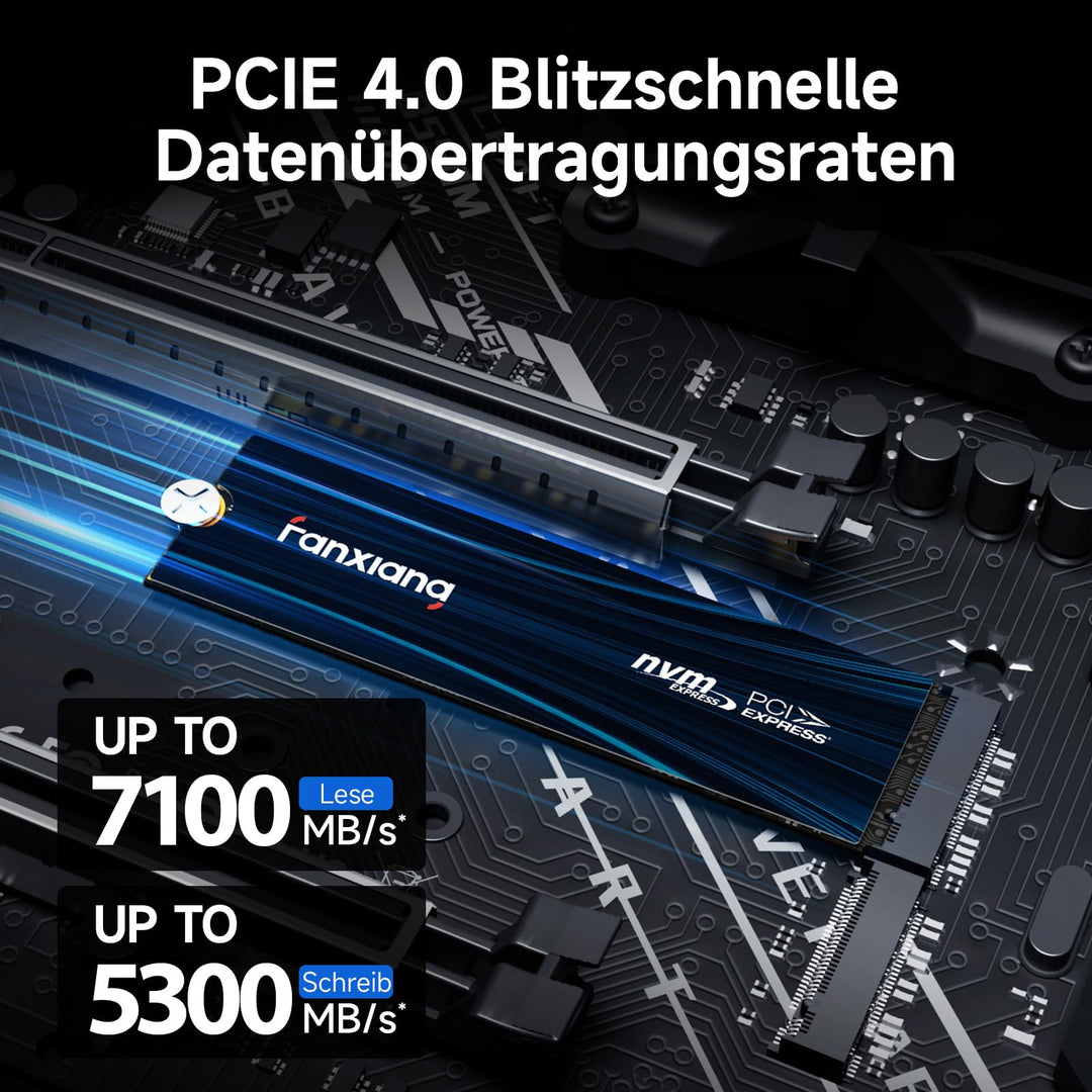 M.2 NVMe SSD PCIe 4.0 2TB bis 7100MB/s PS5-kompatibel - Bild 3