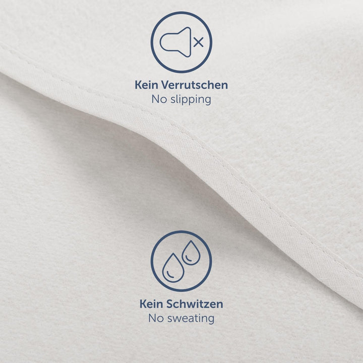 Molton Matratzenschoner 140x200 cm Baumwolle 2er Set waschbar - Bild 6