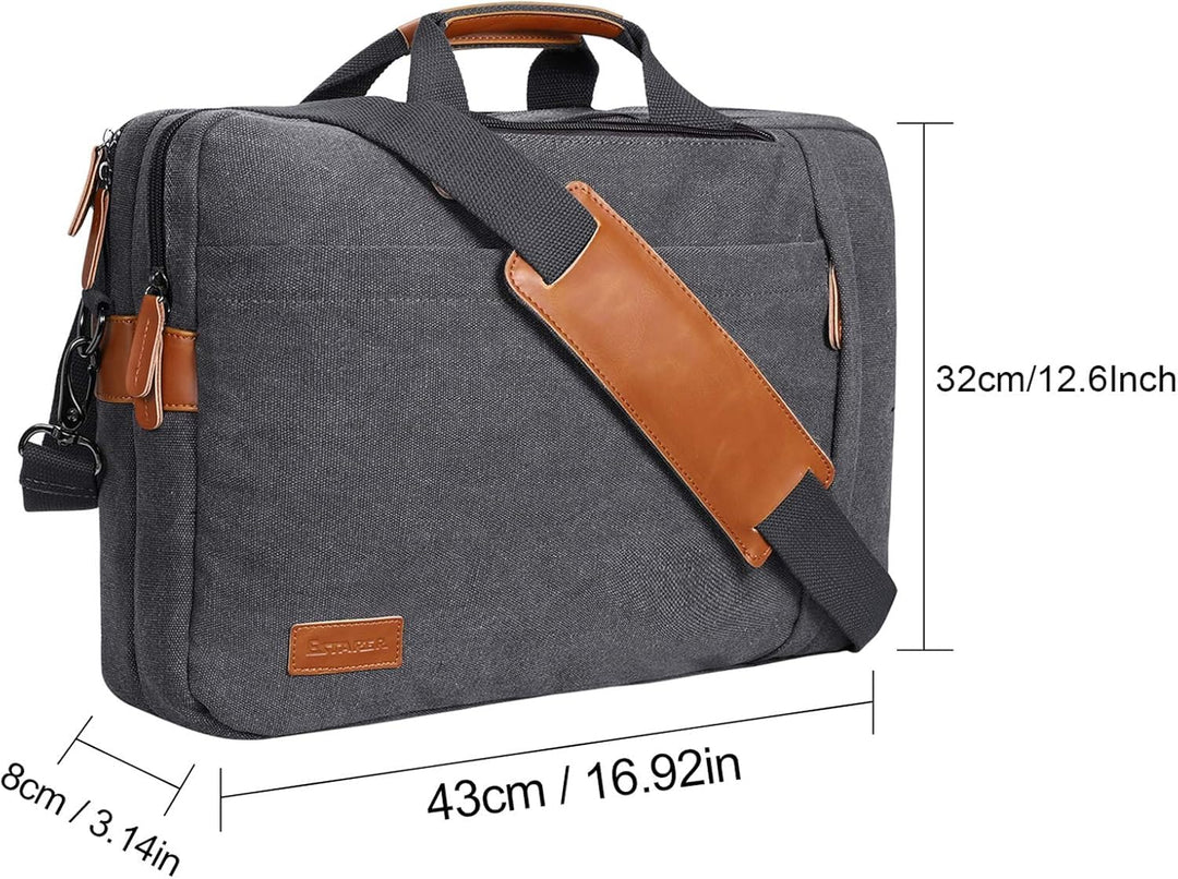 Laptop-Rucksack 3-in-1 Umhängetasche Aktentasche 17,3 Zoll Business - Bild 7