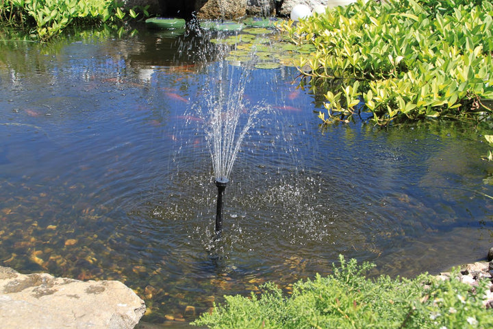 Teichpumpe 12V DC 470 l/h mit Sprinklerset für Gartenteich - Bild 5
