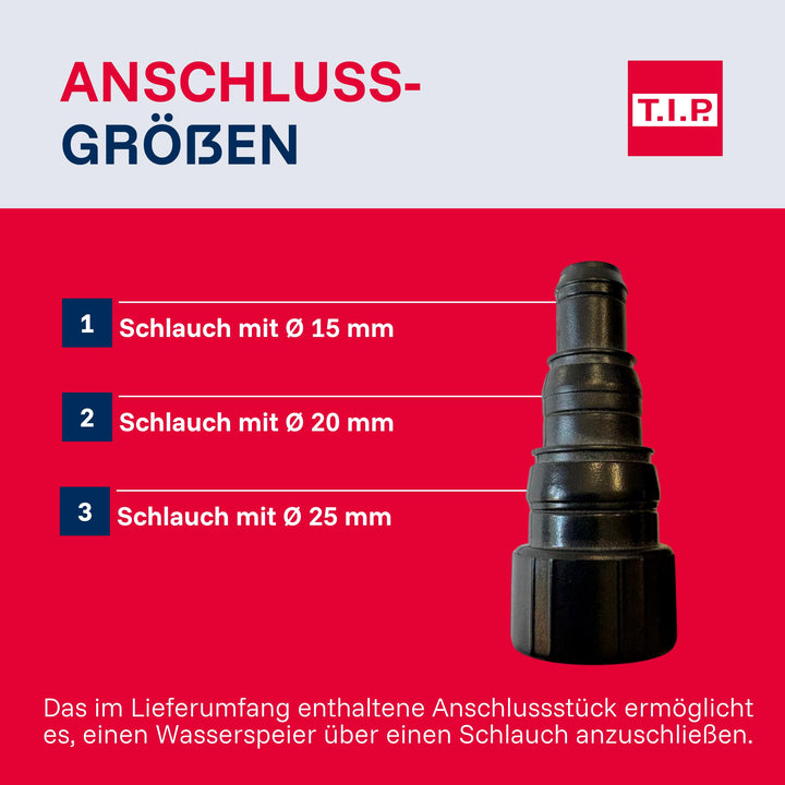 Teichpumpe 2000 l/h mit Teleskoprohr und 3 Aufsätzen für Wasserspiele - Bild 9