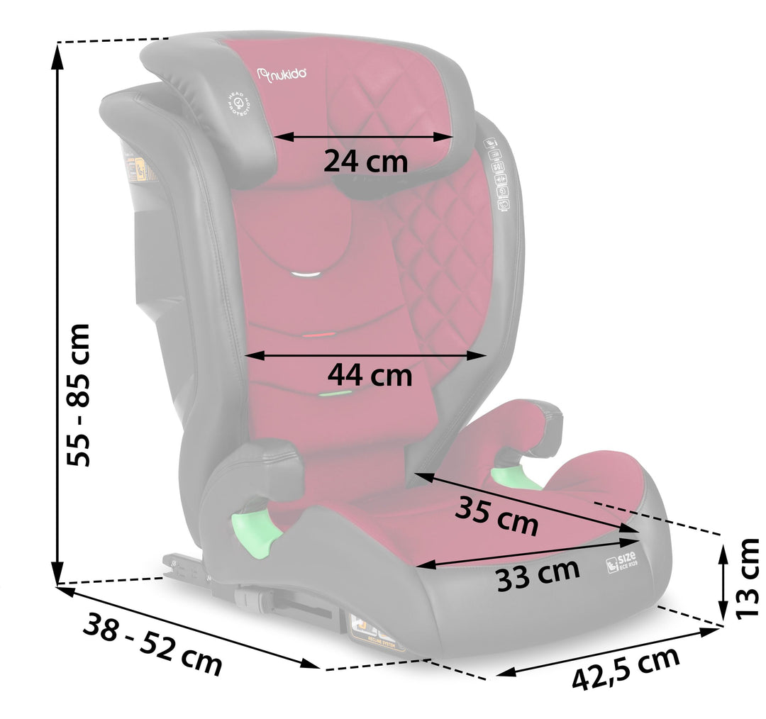 Kindersitz ISOFIX 15-36 kg mit SIP-Schutz, 12-fach verstellbar - Bild 2