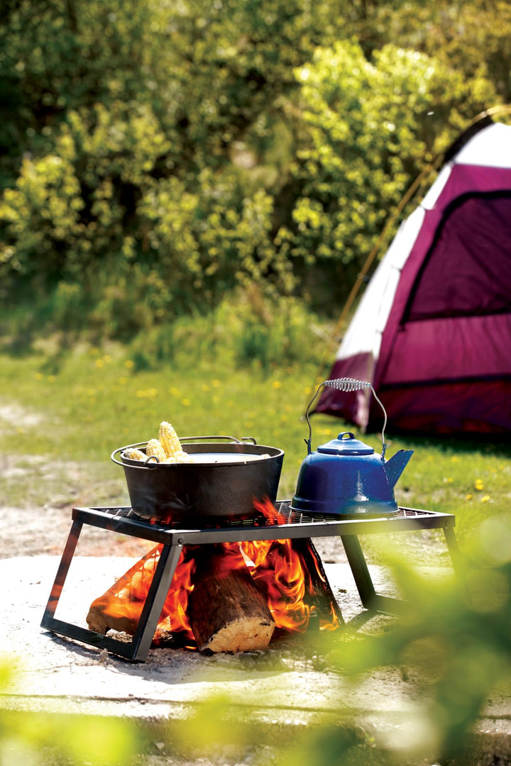 Klappgrill Heavy Duty Stahl für offenes Feuer Camping - Bild 2