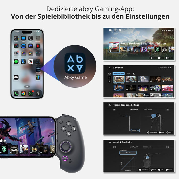 Mobile Gaming Controller Full-Size Bluetooth &amp; USB-C mit Hall-Effekt - Bild 7