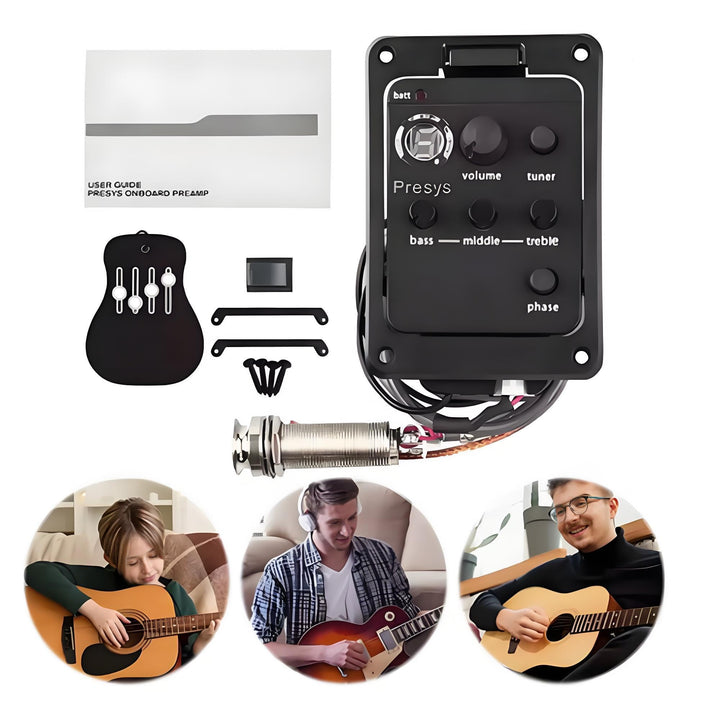 Gitarren-Preamp 3-Band-EQ mit Tuner und LED-Display - Bild 3