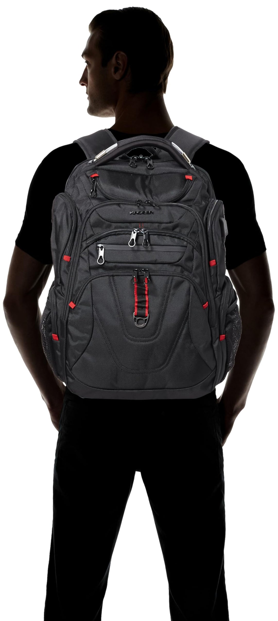 Laptop Rucksack 17,3 Zoll wasserabweisend mit RFID-Schutz &amp; USB-Ladeanschluss - Bild 2