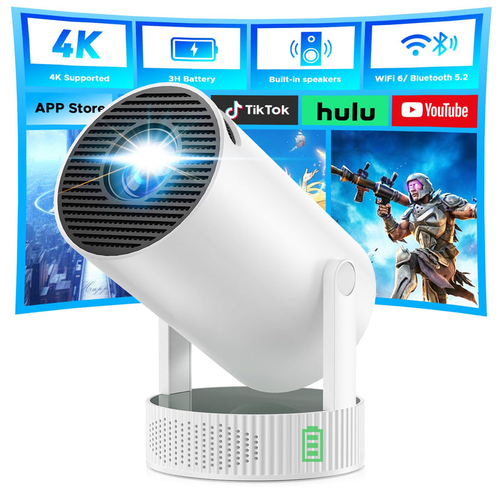 Mini Beamer Akku 4K Android 11 WiFi 6 220° Rotation Heimkino - Bild 9