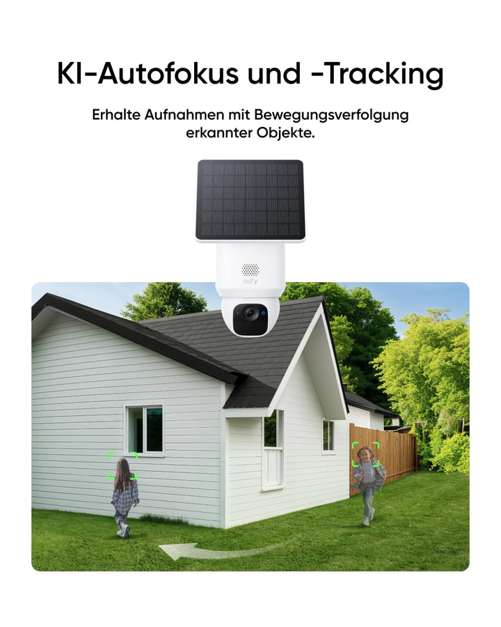 Überwachungskamera Aussen 2K 360° Solar 4er-Set mit KI-Tracking - Bild 3
