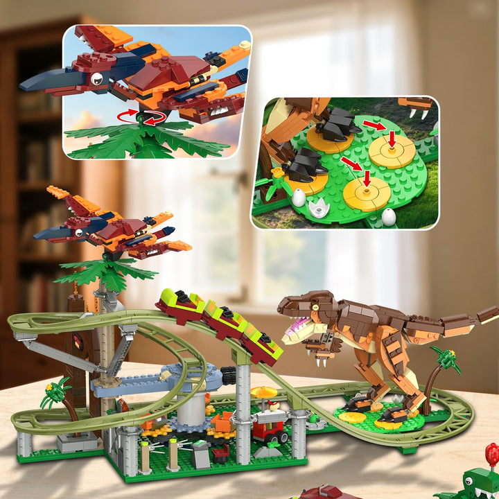 Dinosaurier Achterbahn Bauset mit Figuren für Kinder ab 8 Jahren - Bild 5