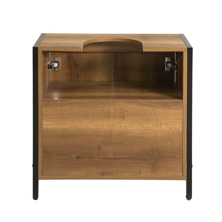 Waschbeckenunterschrank mit Siphonöffnung 60x60x30cm Braun - Bild 4