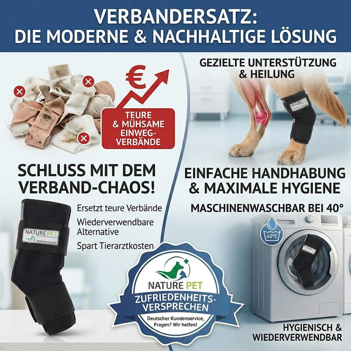 Sprunggelenk Schutzbandage Hund Neopren Hinterbein 135° Winkel XXS - Bild 5