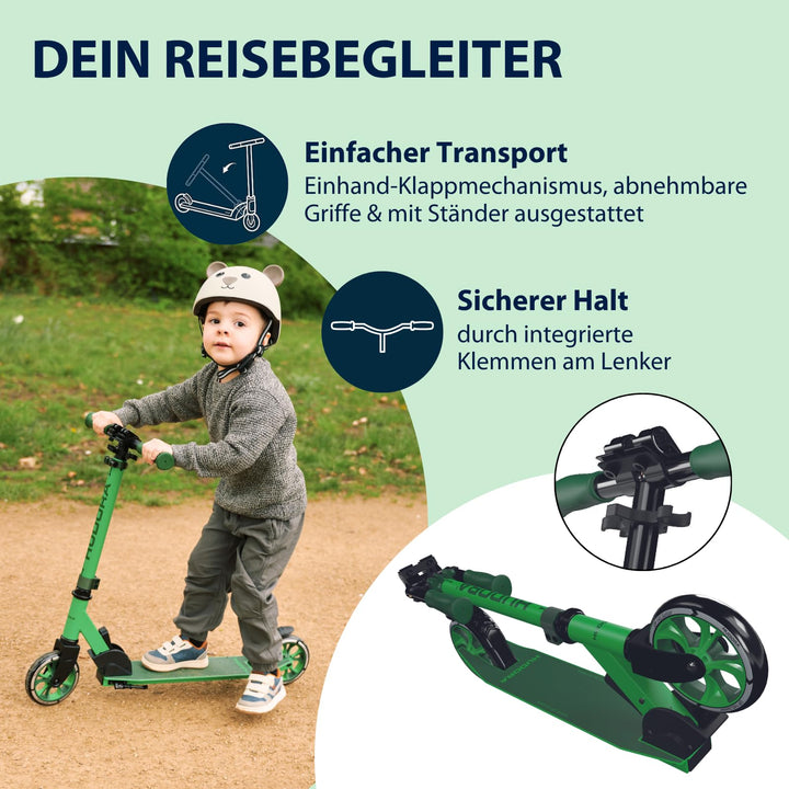 Kinder Scooter klappbar 145mm PU-Rollen höhenjustierbar ab 3 Jahre - Bild 4