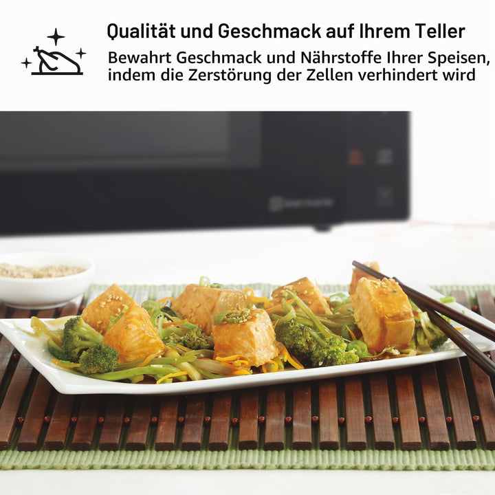 Mikrowelle mit Grill 25L 1150W Quarzgrill Inverter schwarz - Bild 6