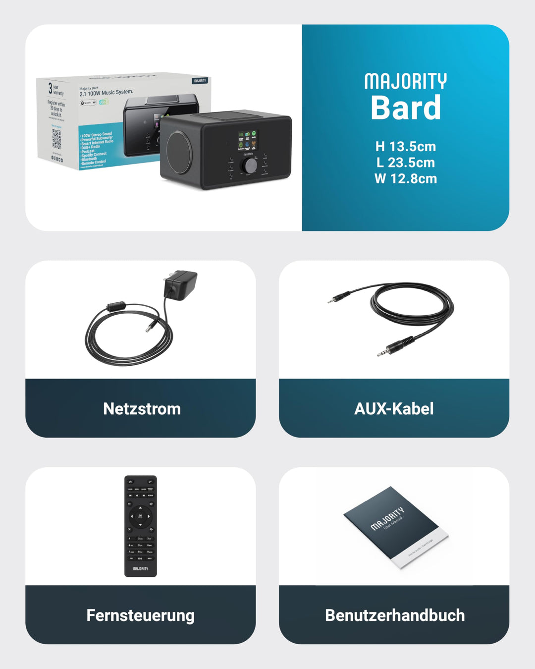 Internetradio 2.1 mit DAB+, WLAN &amp; Spotify Connect 100W - Bild 7