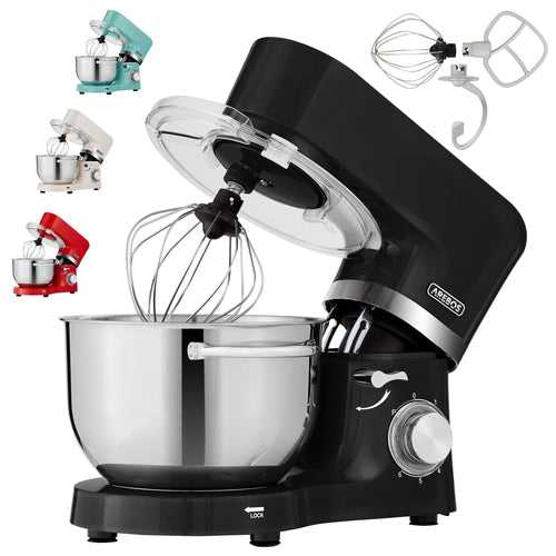 Küchenmaschine 1500 W Planetenrührsystem 2 Schüsseln 4,5 + 5,5 L