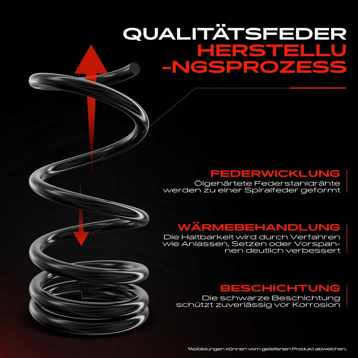 Fahrwerksfedern Vorderachse 2er-Set für Nissan Note E11 1.4L 2006–2012 - Bild 5