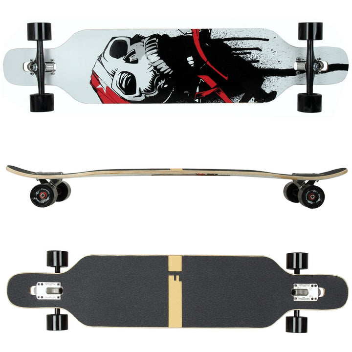 Camber Longboard Ahornholz 106cm Drop-Through Flex2 bis 84kg - Bild 2
