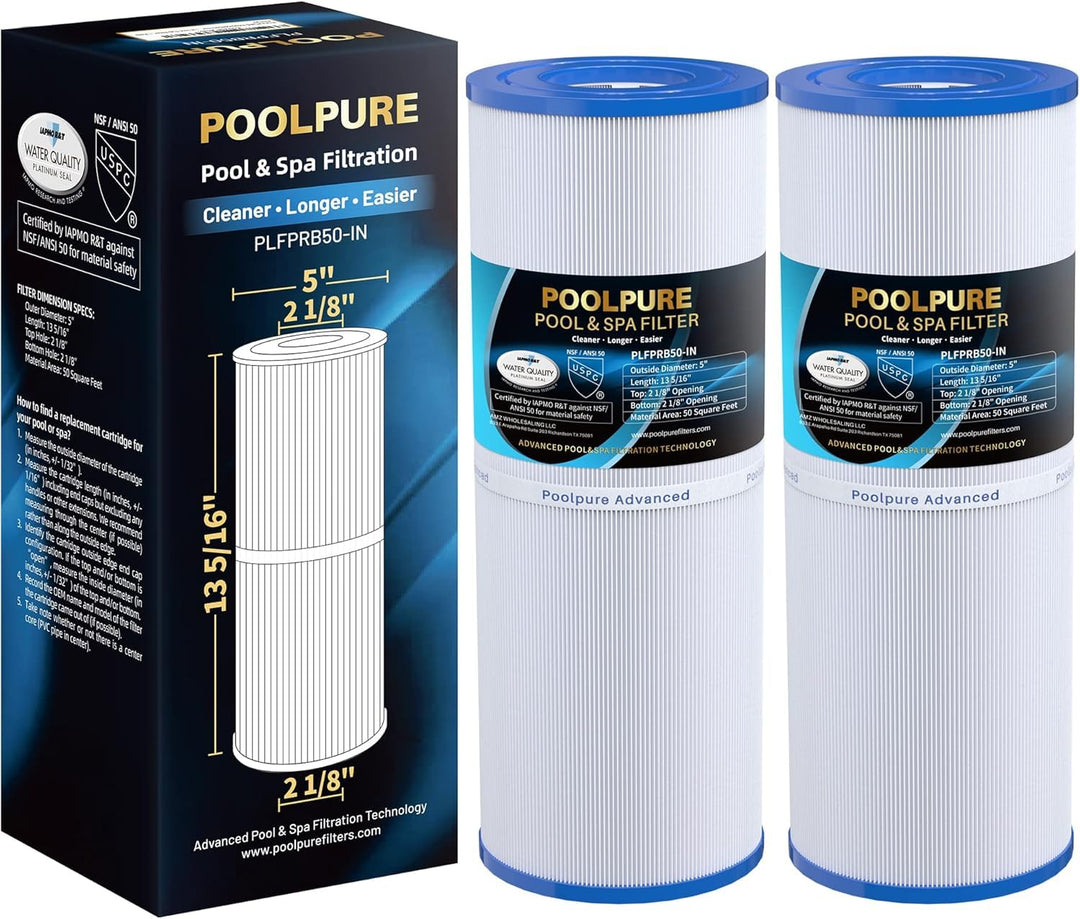 Whirlpool Filterkartusche 50 sq.ft Trilobal-Vlies 2er-Pack Ersatz