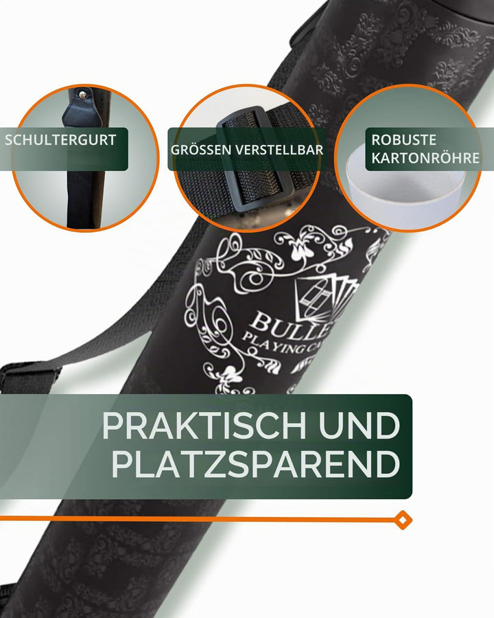 Pokertischauflage 100x60 cm schwarz rutschfest mit Tragetasche - Bild 3