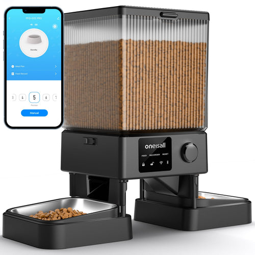 Futterautomat Katze 5L 2 Näpfe mit WLAN-App-Steuerung