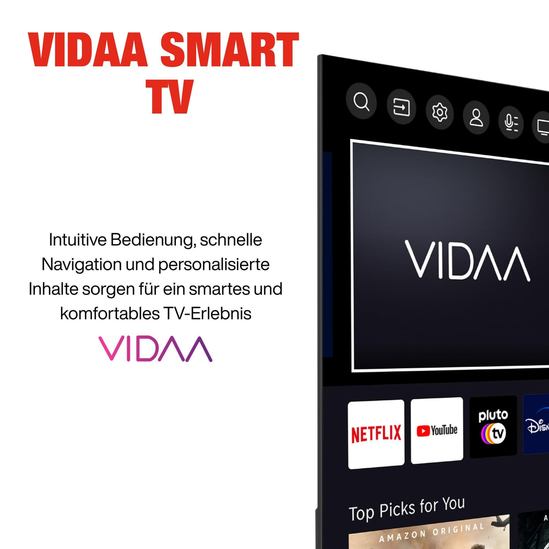 Smart TV 43 Zoll 4K UHD VIDAA mit Dolby Vision &amp; Triple-Tuner - Bild 9