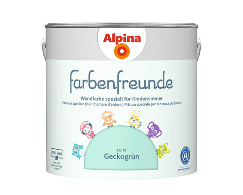 Kinderzimmer-Wandfarbe Geckogrün 2,5 L für ca. 20–25 m²