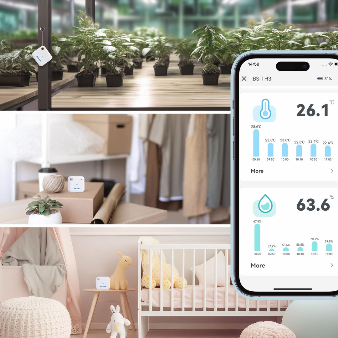 WLAN Thermometer Hygrometer mit App Temperatur Luftfeuchte -20 bis 60°C - Bild 7