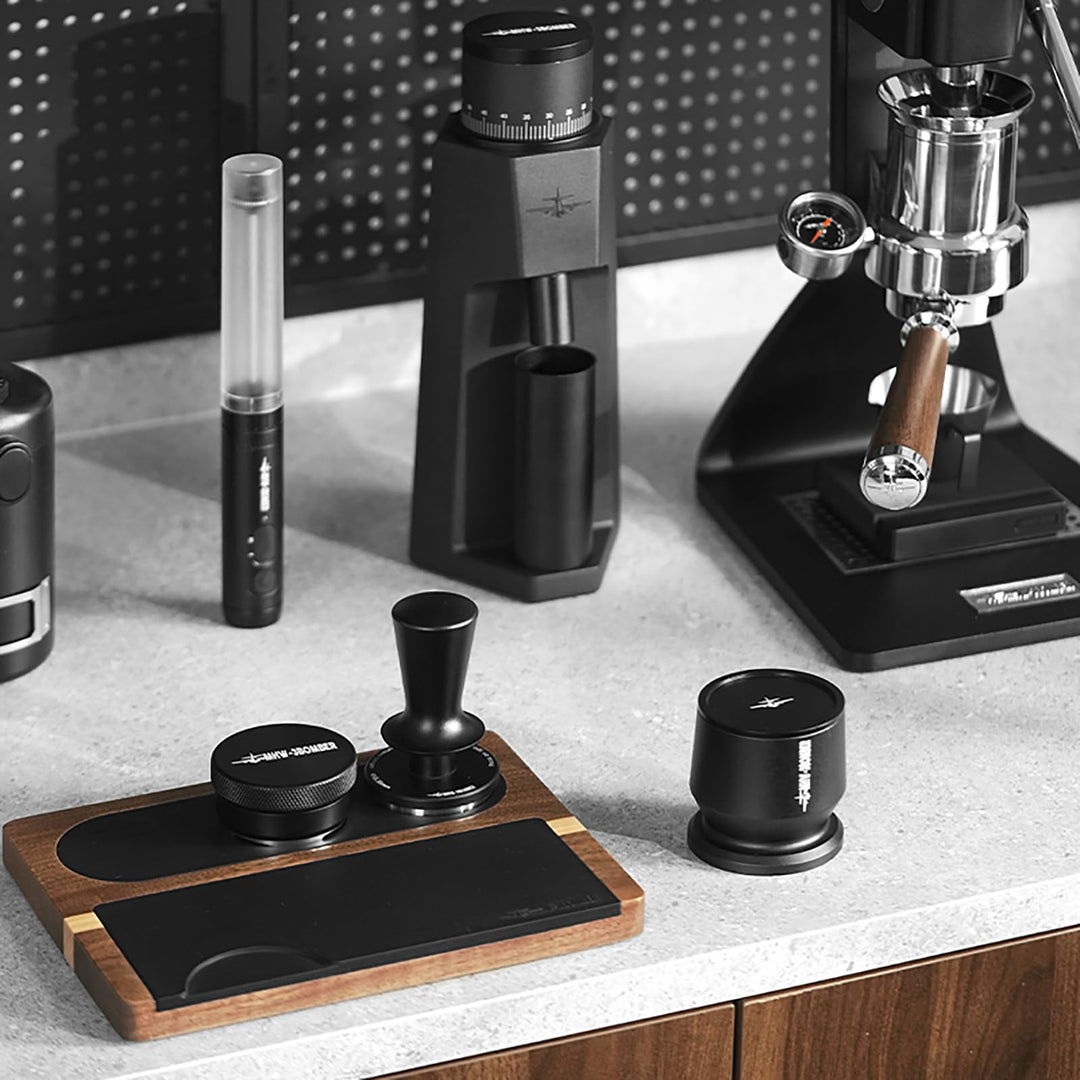 Espresso Tamper 54mm Auto-Rebound Doppelfeder Edelstahl-Basis - Bild 8