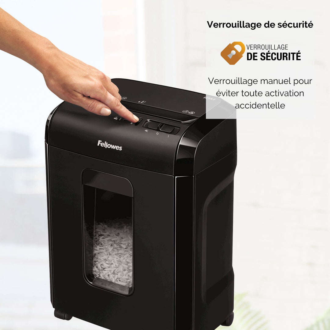 Aktenvernichter P5 Mikroschnitt 10 Blatt 19L Papierkorb schwarz - Bild 5
