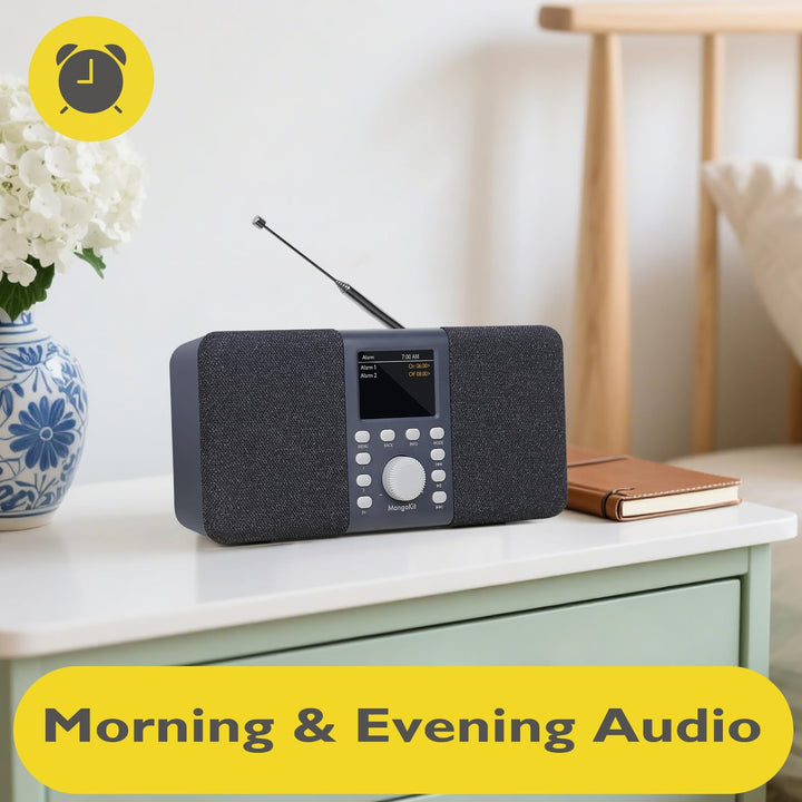 DAB+ Stereo Radio Bluetooth 2,4" Farbdisplay Wecker Sleep-Timer - Bild 8