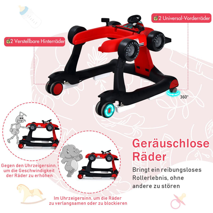 Lauflernhilfe 4-in-1 Auto mit Musik &amp; Licht für Babys 6-18 Monate - Bild 8
