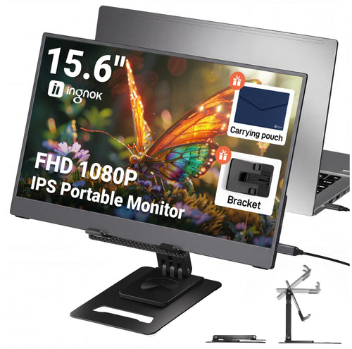 Portabler Monitor 15,6 Zoll FHD IPS 1920x1080 USB-C HDMI