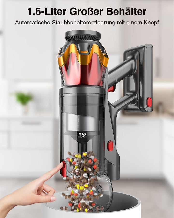 Akku-Staubsauger Kabellos 55 kPa 650W 65 Min für Tierhaare und Teppiche - Bild 6
