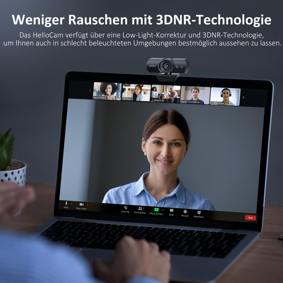 Webcam 1080p Full HD mit Windows Hello und Sichtschutzabdeckung - Bild 6