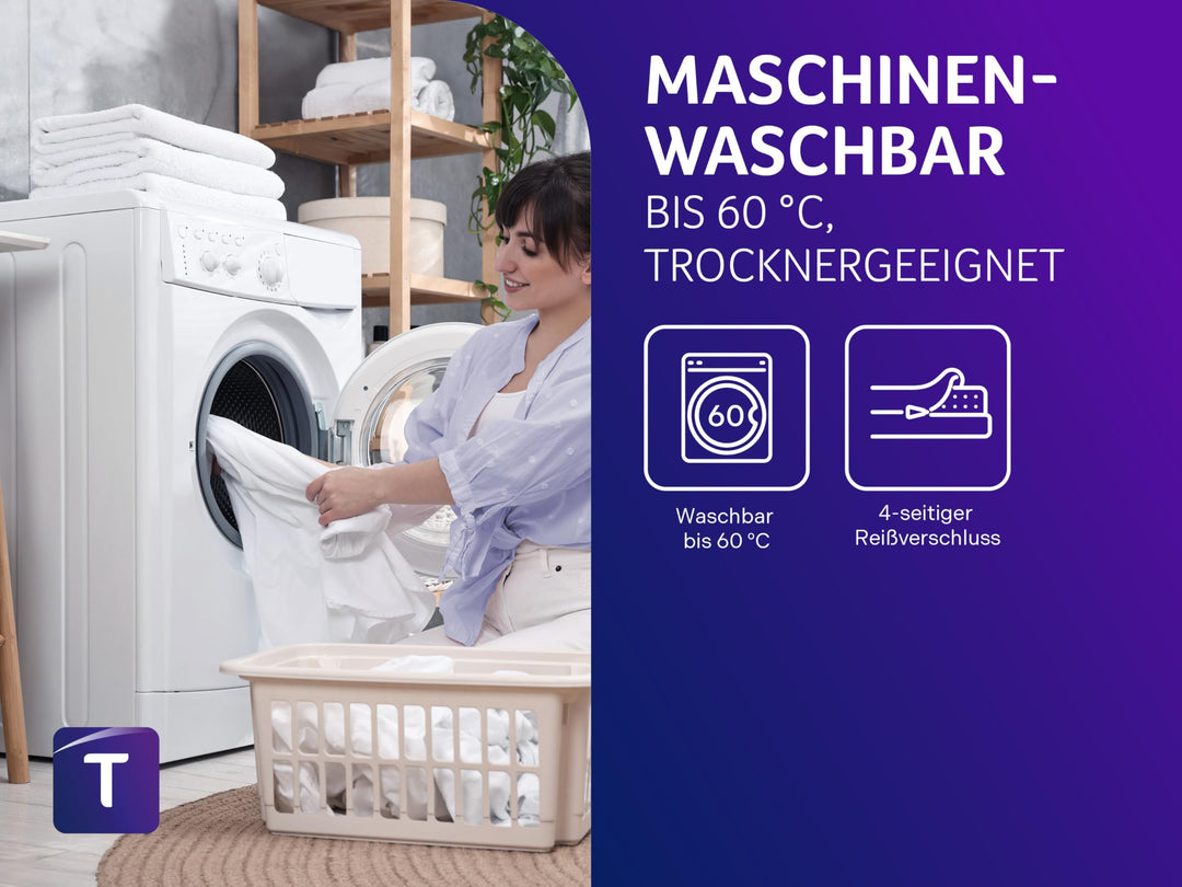 Rollmatratze 7-Zonen Kaltschaum 140x200 cm Duo-Härtegrad H2+H3 - Bild 7